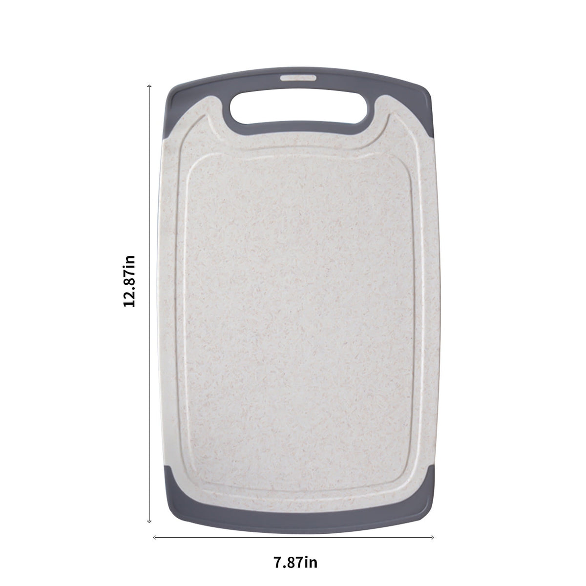 QIIBURR Plastic Cutting Boards for Kitchen Dishwasher Safe, Extra Large Cutting Board for Meat with Juice Grooves, Easy Grip Handle, Non-Slip, with Grinding Area